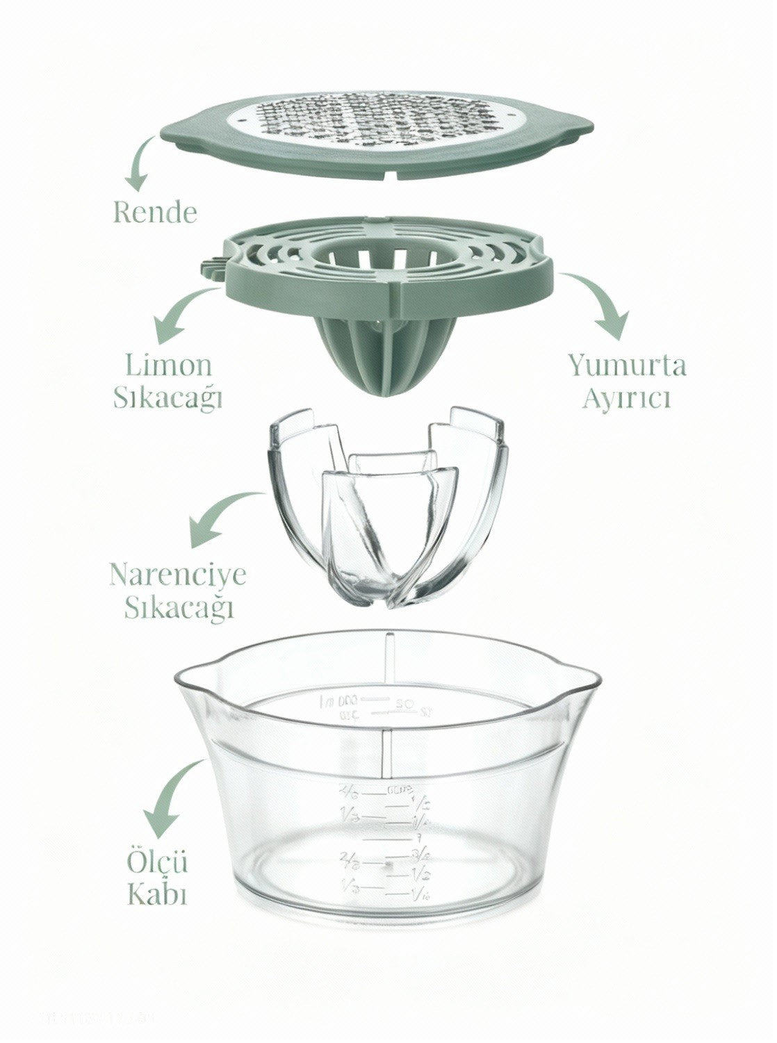 MultiChef Pro | 5 Fonksiyonlu Limon Sıkacağı & Mutfak Yardımcısı
