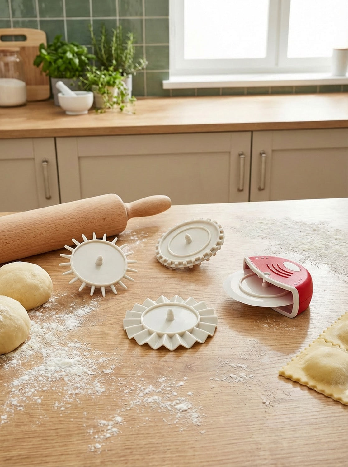 4 başlıklı hamur kesme aparatı