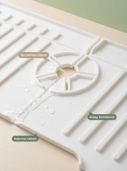 Gri Beyaz Musluk Altı