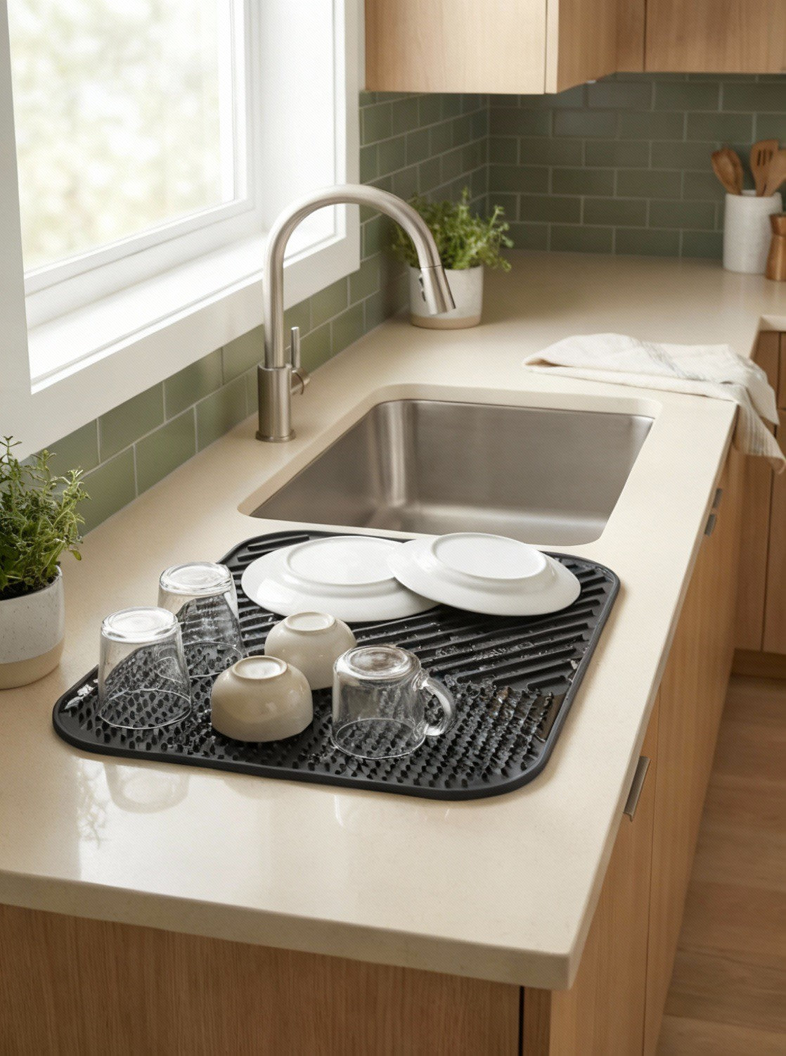 Mapple Home Silikon Bulaşık Kurutma Matı