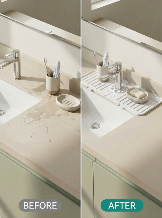 Gri Beyaz Musluk Altı