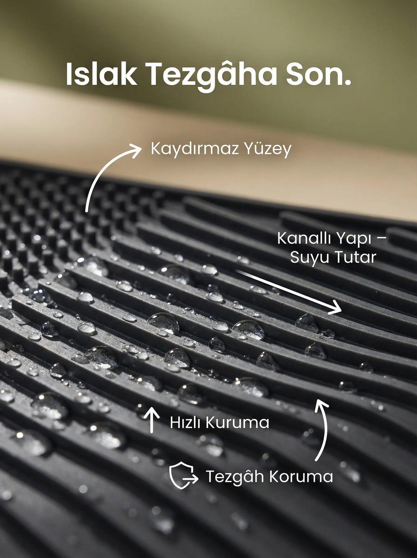 Mapple Home Silikon Bulaşık Kurutma Matı