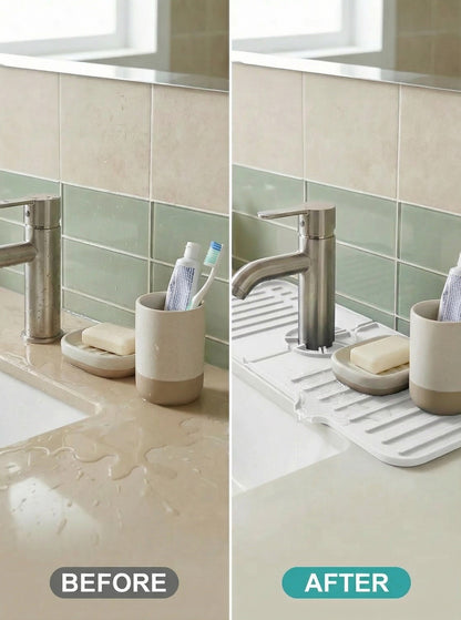 Gri Beyaz Musluk Altı