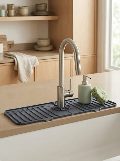 Gri Beyaz Musluk Altı