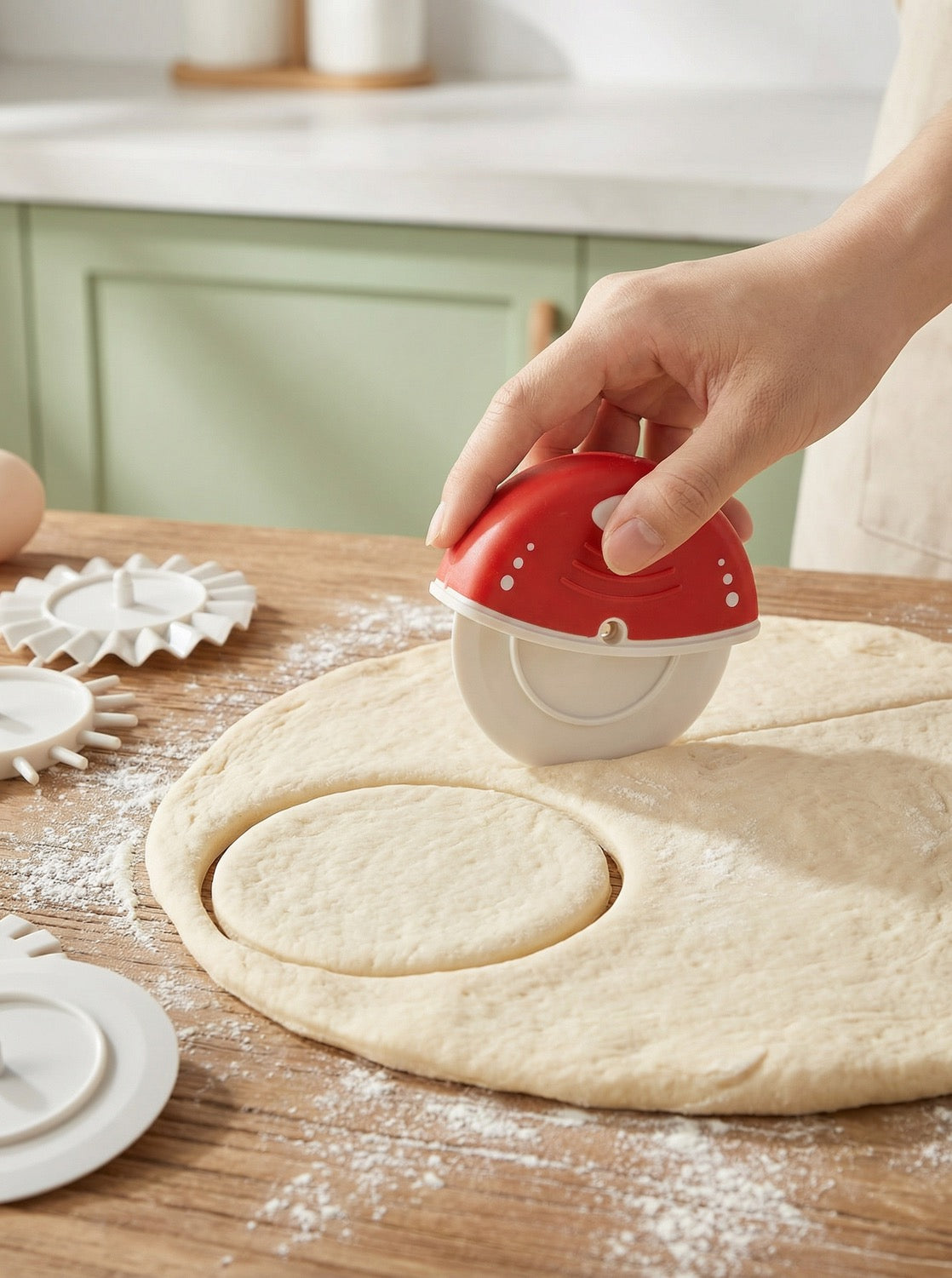 4 başlıklı hamur kesme aparatı