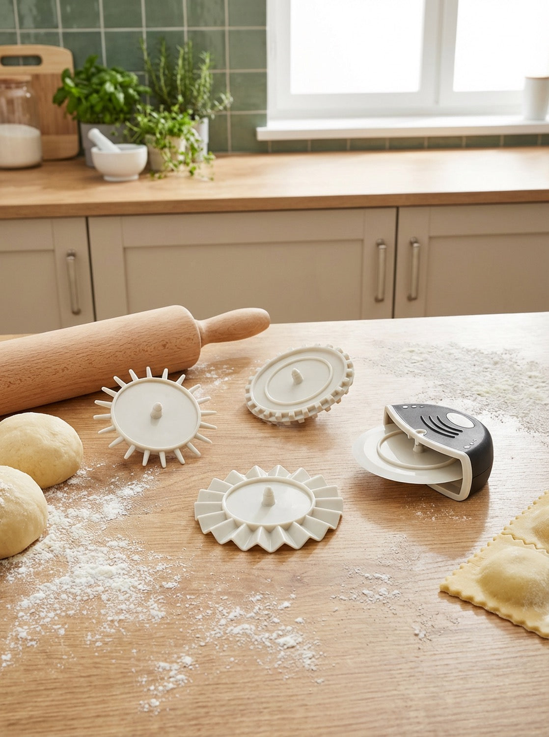 4 başlıklı hamur kesme aparatı