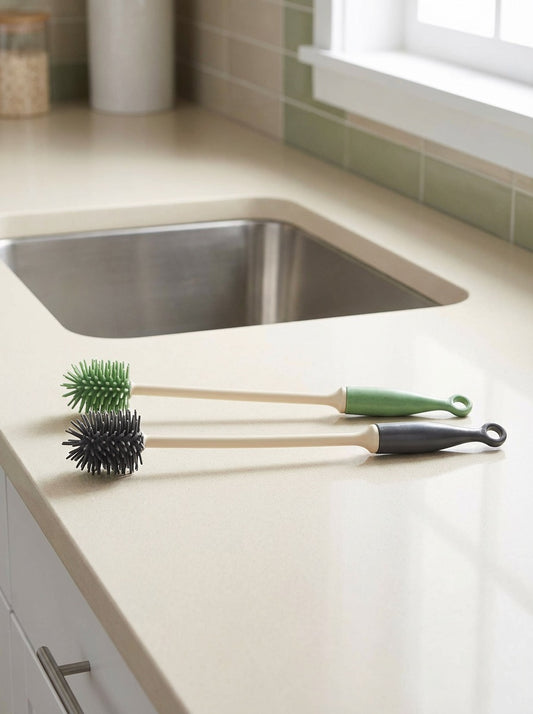 Biberon Temizleyici Tpr Pratik Silikon Fırça Termos Suluk Sürahi Yağ Şışe Temizleme Fırçası