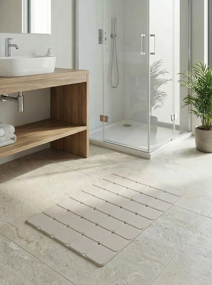 Aqua Luxe Vantuzlu Duş Kaydırmazı Katlanabılir Kaydırmaz Su Emici Banyo Paspası