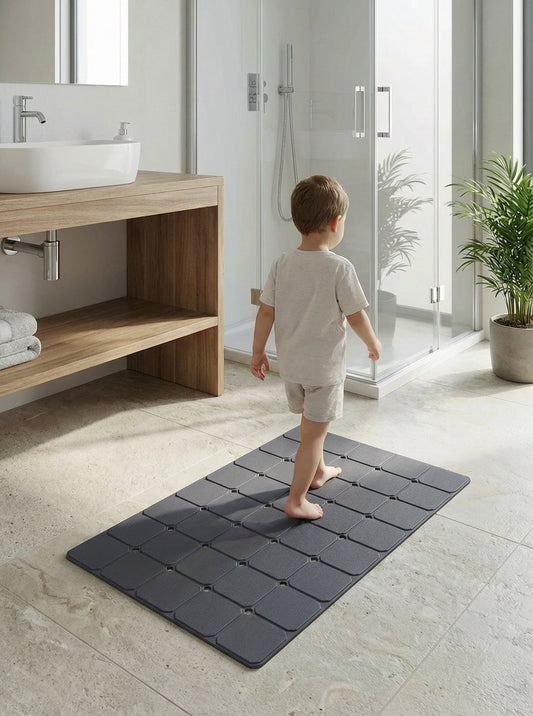 Aqua Luxe Vantuzlu Duş Kaydırmazı Katlanabılir Kaydırmaz Su Emici Banyo Paspası