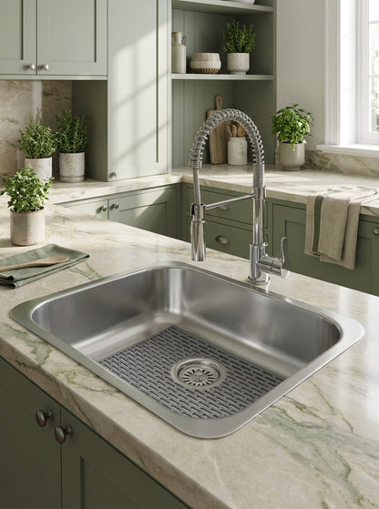 Dikdörtgen Silikon Ayarlanabilir Kaydırmaz Lavabo Üst ve İç Matı